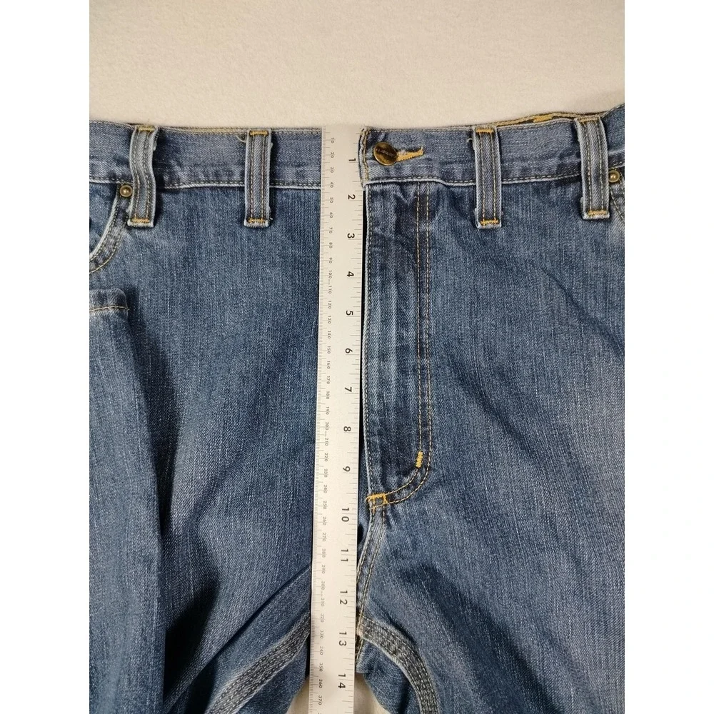 Carhartt‎ Jeans Mens 44x30 Blue Relaxed Fit Straight Denim Workwear 101483 968